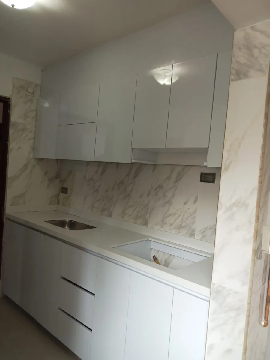 Cocina integral blanca